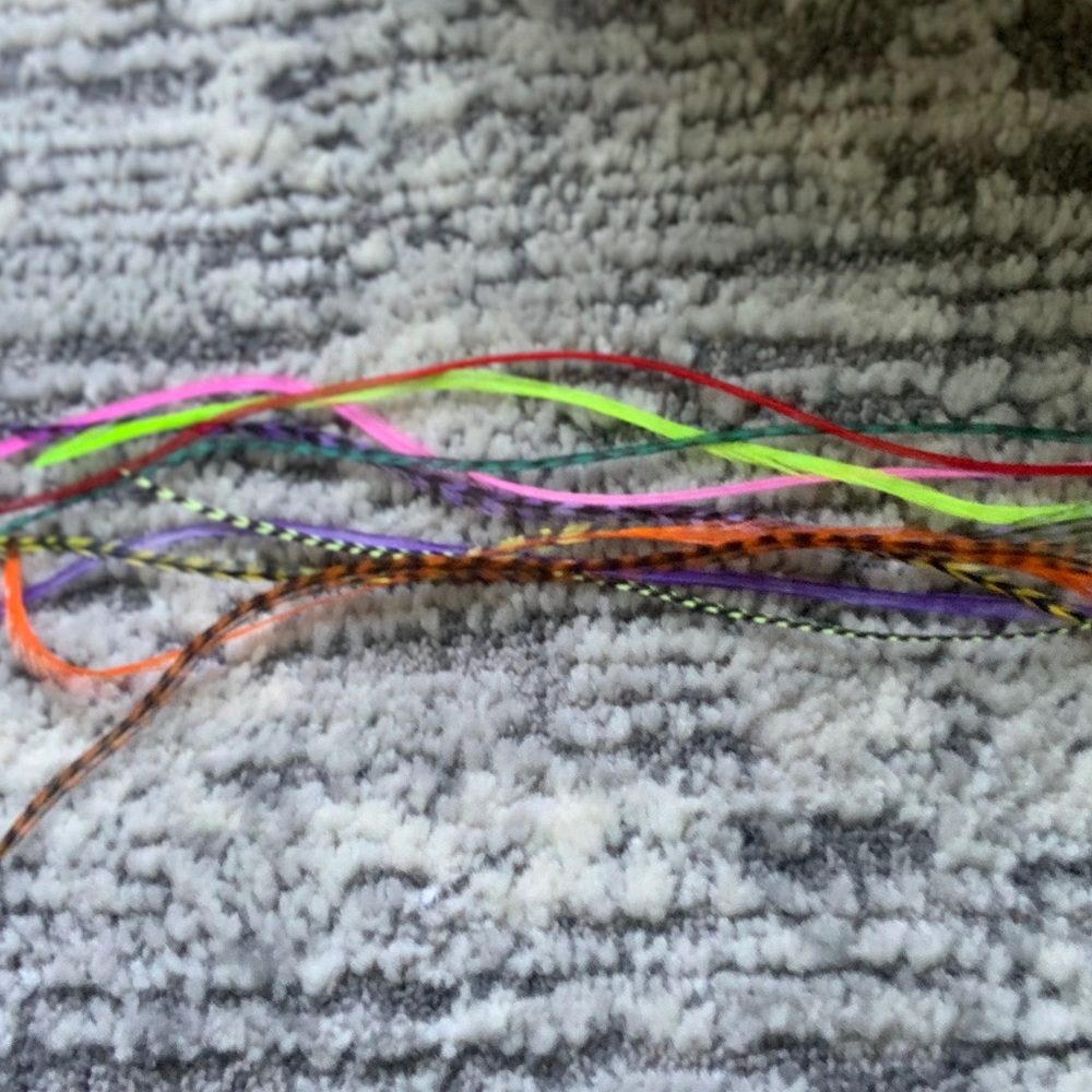 Feather hair extensions (mix colors)